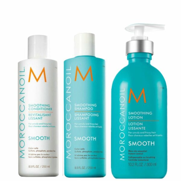 Moroccanoil Kit Smoothing Shampoo 250 ml+Smoothing Conditioner 250 ml+Smoothing Lotion 300 ml