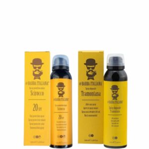 Barba Italiana Scirocco Spray Protettivo Solare Spf 20 100 ml +Tramontana Spray Doposole 100 ml + Borsa Mare Jeans
