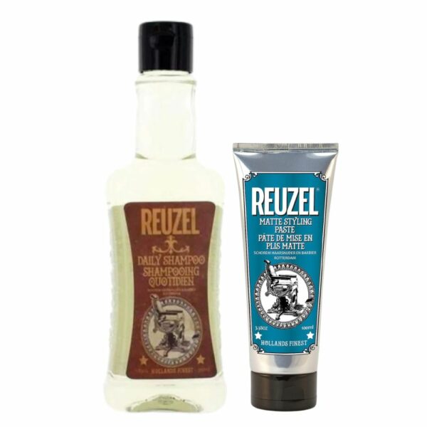 Reuzel Daily Shampoo 350 ml + Reuzel Matte Syling Paste 100 ml