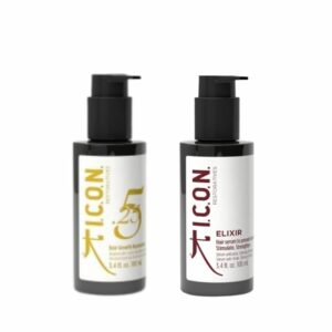 Icon 5.25 Hair Growth Replenister Rigeneratore Di Capelli 100 ml + Elixir Retoratives Siero Per Capelli 100 ml