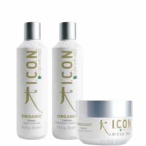 Icon Pack Organic Shampoo - Conditioner - Treatment 250 ml