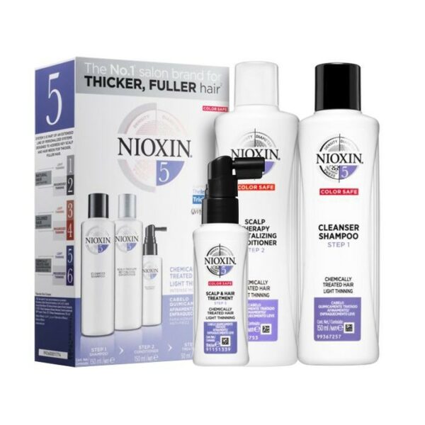 Nioxin Pack Sistema 5 Trifasico Shampoo 150 ml - Conditioner 150ml - Trattamento 50 ml